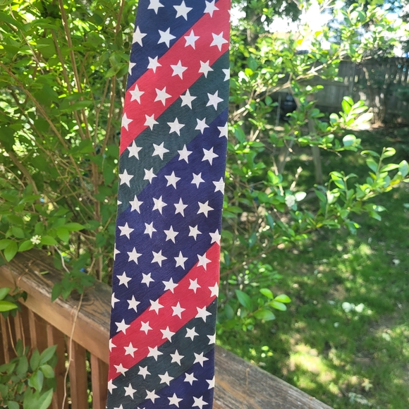 Structure Men’s Patriotic Silk Neck Tie - Picture 6 of 7